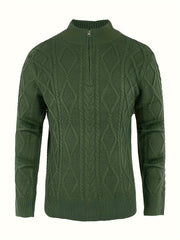 Twist Zip Knit Pullover