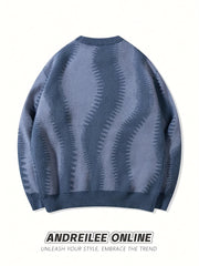 Loose Stripe Knit Pullover