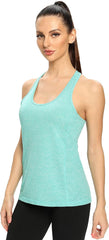 Workout Tank Tops for Women Racerback Athletic Tanks Running Exercise Gym Tank Top - 4 Packs