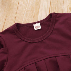 Toddler Girls Clothes Winter Warm Long Sleeve Tops+Long Pants Set