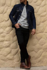 Men'S Classic Slim Fit Stretchy Jeans for Men Skinny Flex Denim Pants Ripped Designer