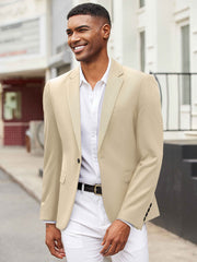 Notch Lapel Knit Blazer