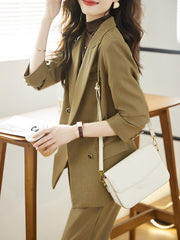 Minimal Elegant Blazer Suit Set