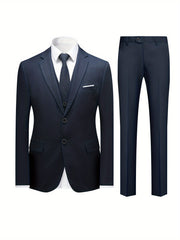 Classic Solid Trio Suit