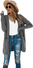 Womens Color Block Striped Draped Kimono Cardigan Long Sleeve Open Front Casual Knit Sweaters Coat Soft Outwear