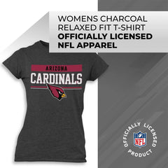 NFL Women'S Team Block Charcoal Tagless T-Shirt - Cotton Blend - Rock Game Day with Perfect Comfort & Style