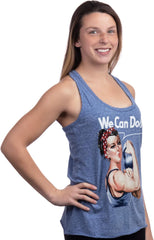 Rosie the Lifter | Cute Workout Exercise Lifting Women Kettlebell Racerback Tank