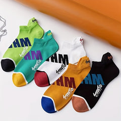 Graphic Letter Ankle Sock Set