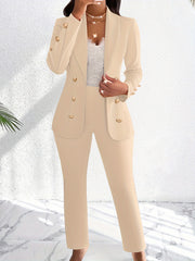 Solid Tailored Duo Suit