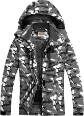 Women’S Waterproof Snow Ski Jacket Mountain Windproof Winter Coat with Detachable Hood