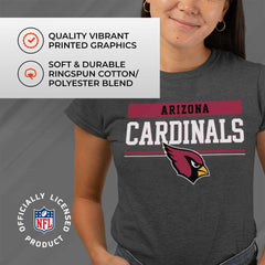 NFL Women'S Team Block Charcoal Tagless T-Shirt - Cotton Blend - Rock Game Day with Perfect Comfort & Style