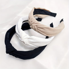Women’s Minimalist Plain Fabric Headband Set
