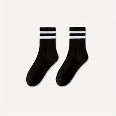 Striped Crew Socks Three Pack