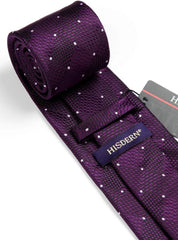 Plaid Checkered Tie Handkerchief Woven Classic Formal Men'S Necktie & Pocket Square Set