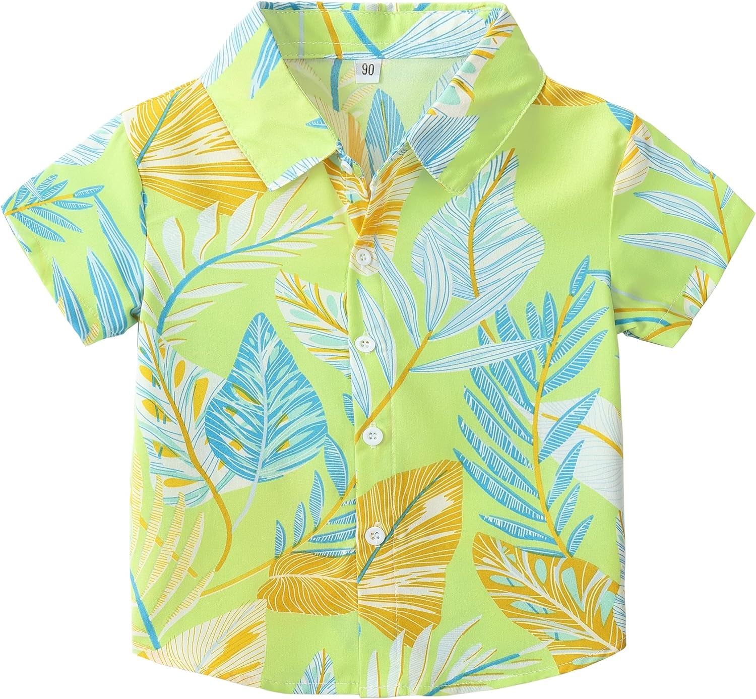 Boys Button down Shirts Boys Hawaiian Short Sleeve Shirt Tops Size 1 2 3 4 5 6 7 8 9 10 Years……
