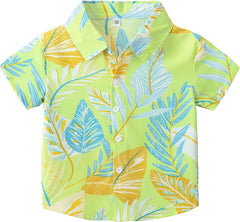 Boys Button down Shirts Boys Hawaiian Short Sleeve Shirt Tops Size 1 2 3 4 5 6 7 8 9 10 Years……
