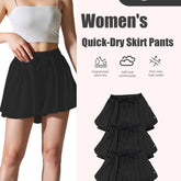 Women's Quick-Dry Pleated Sports Skirt Set (3pcs)