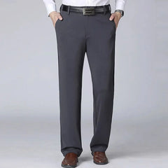 2Pcs M‘S Business Pants plus Size 40-52 95-155Kg Formal Work Long Pants Elastic Waist Suit Pants Casual Trousers