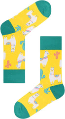 Funny Girls Socks - Unicorn Socks Silly Animal Llama Socks 4 Pack
