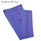 New Stain Man Pants Formal Wedding Men Suit Pants Purple Dress Trousers Suit Pants with Trim