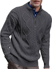 Twist Zip Knit Pullover