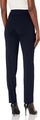 Women'S Pull on Solid Knit Easy Fit Narrow Leg Pant with Tummy Panel