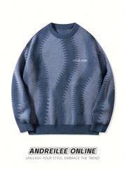 Loose Stripe Knit Pullover