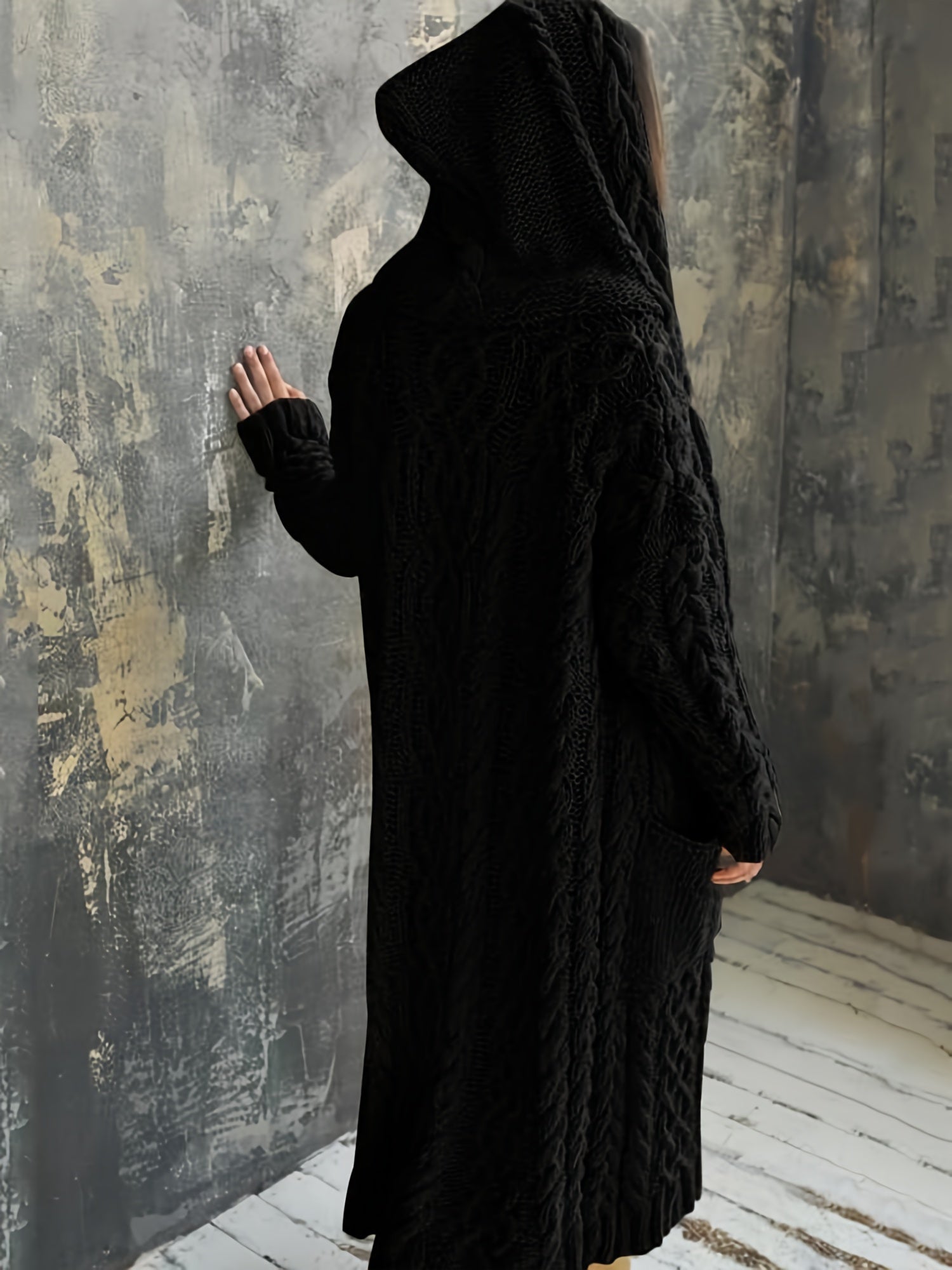 Cozy Hooded Knit Cardigan