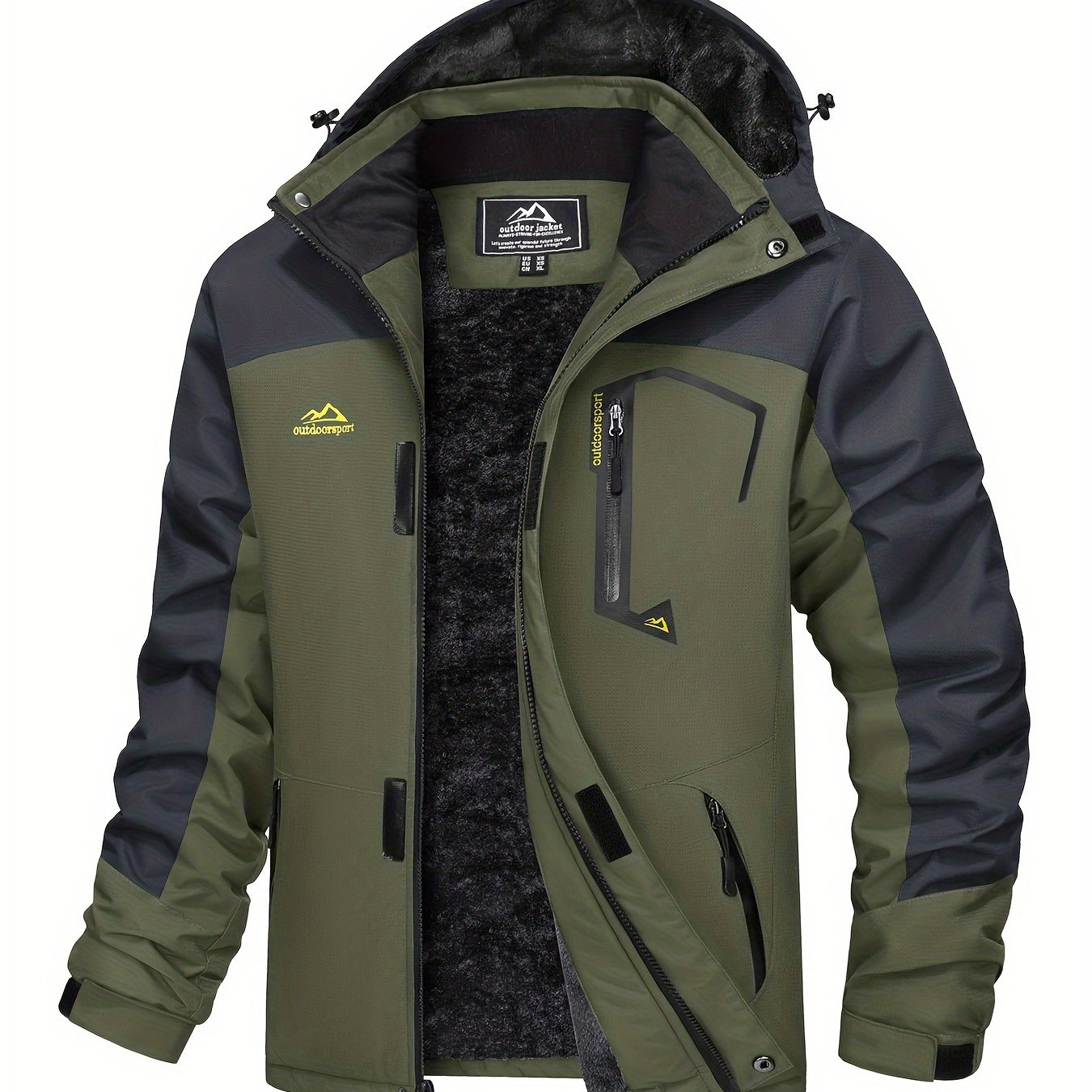 Men’s Fleece-Lined Winter Ski Jacket