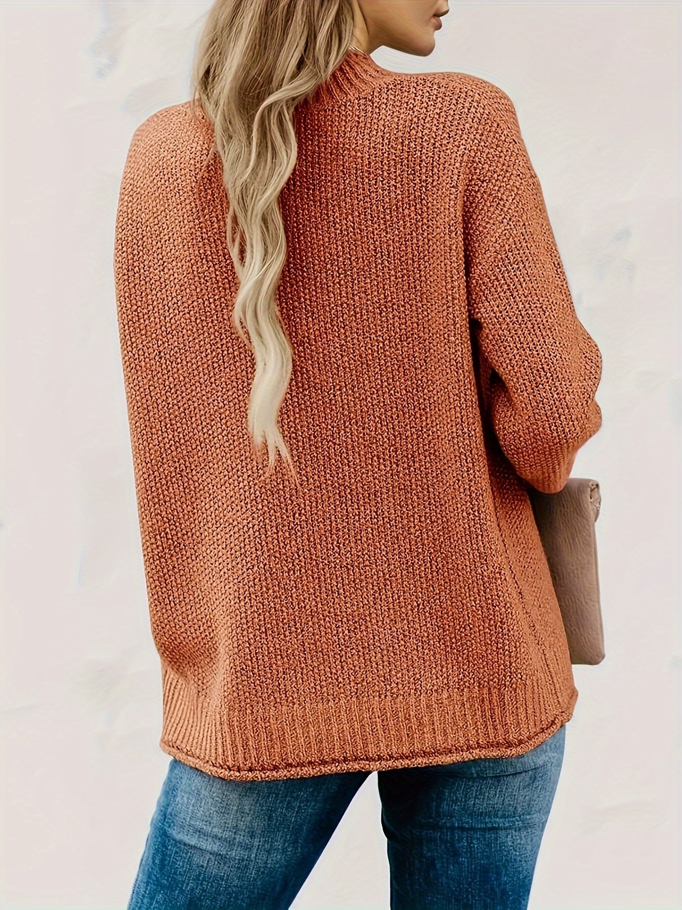 Oversized Turtleneck Knit Jumper