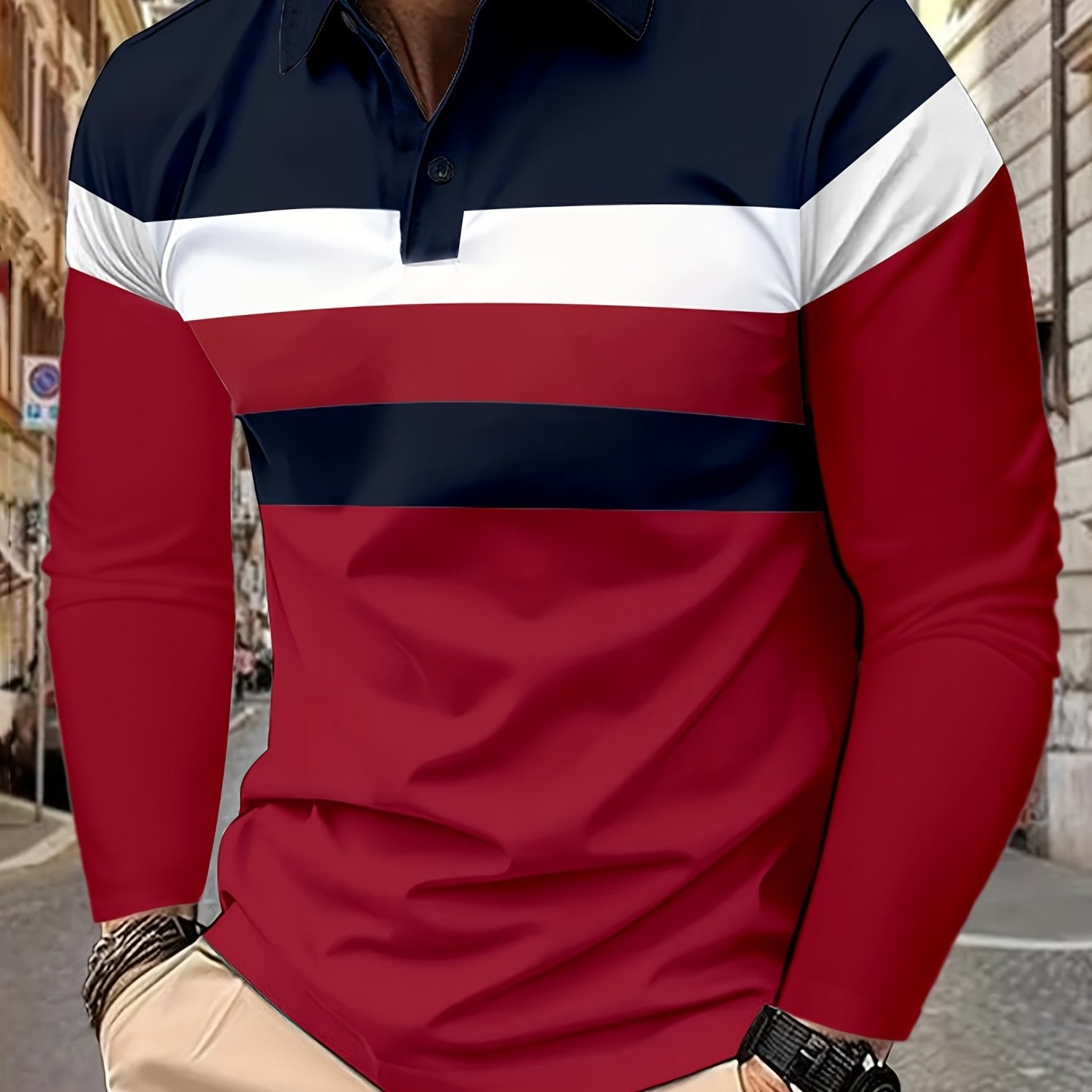 Color Block Golf Long Sleeve