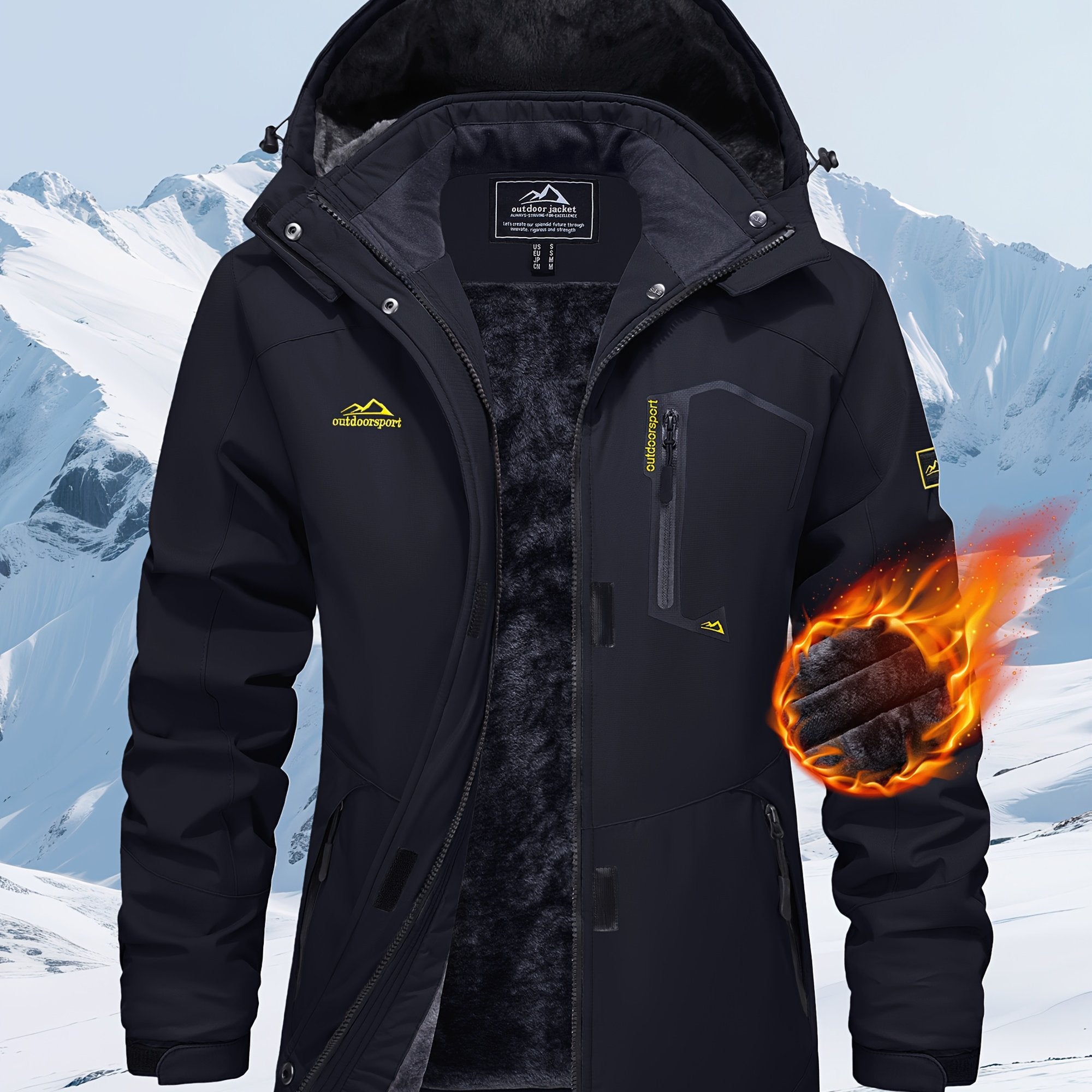 Women’s Windproof Softshell Fleece Winter Jacket