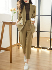 Minimal Elegant Blazer Suit Set