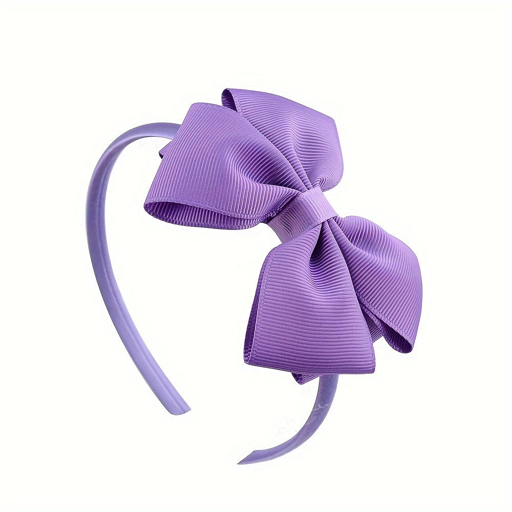Girls’ Bow Headband Set – 15 Pieces