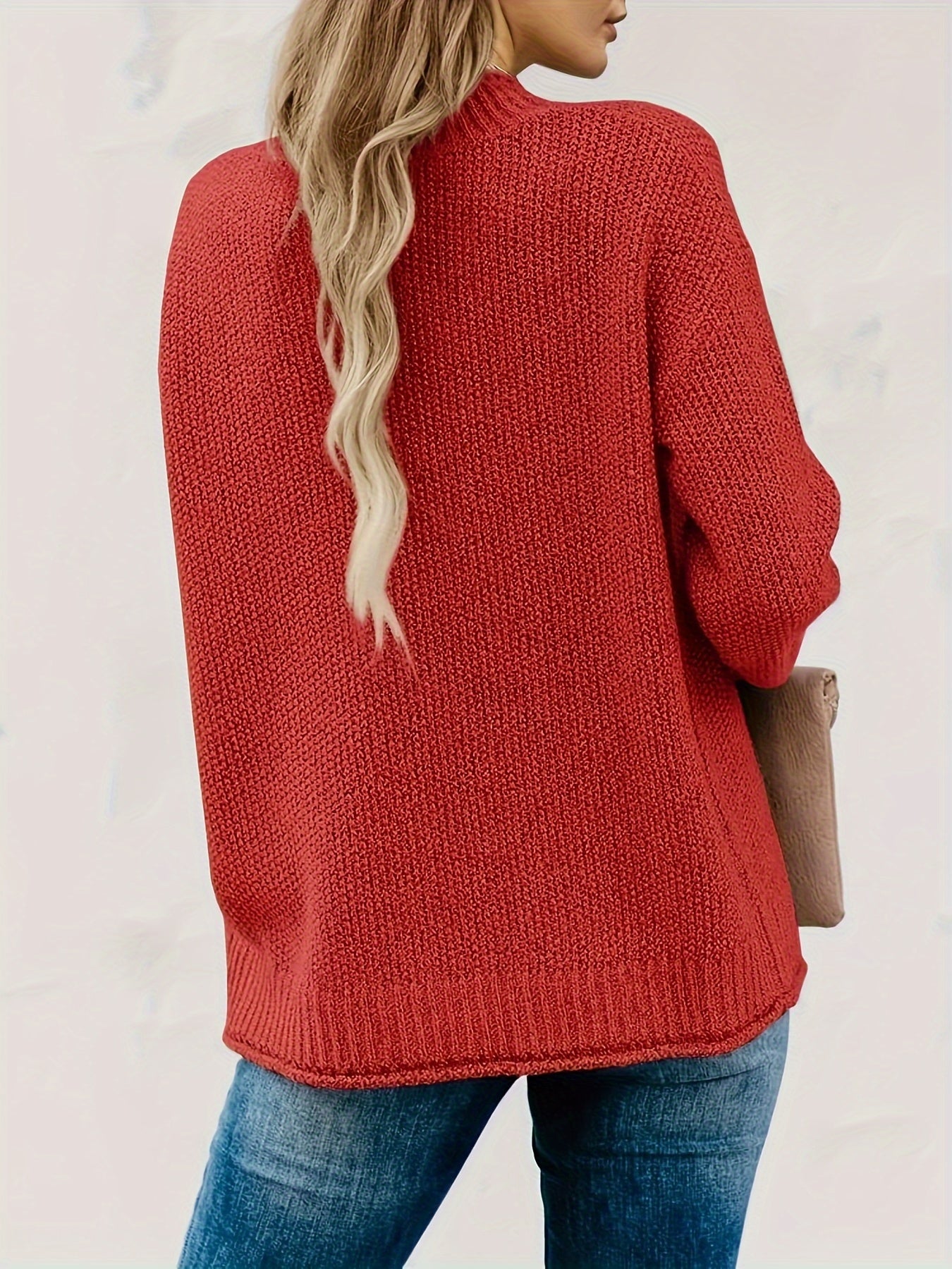 Oversized Turtleneck Knit Jumper
