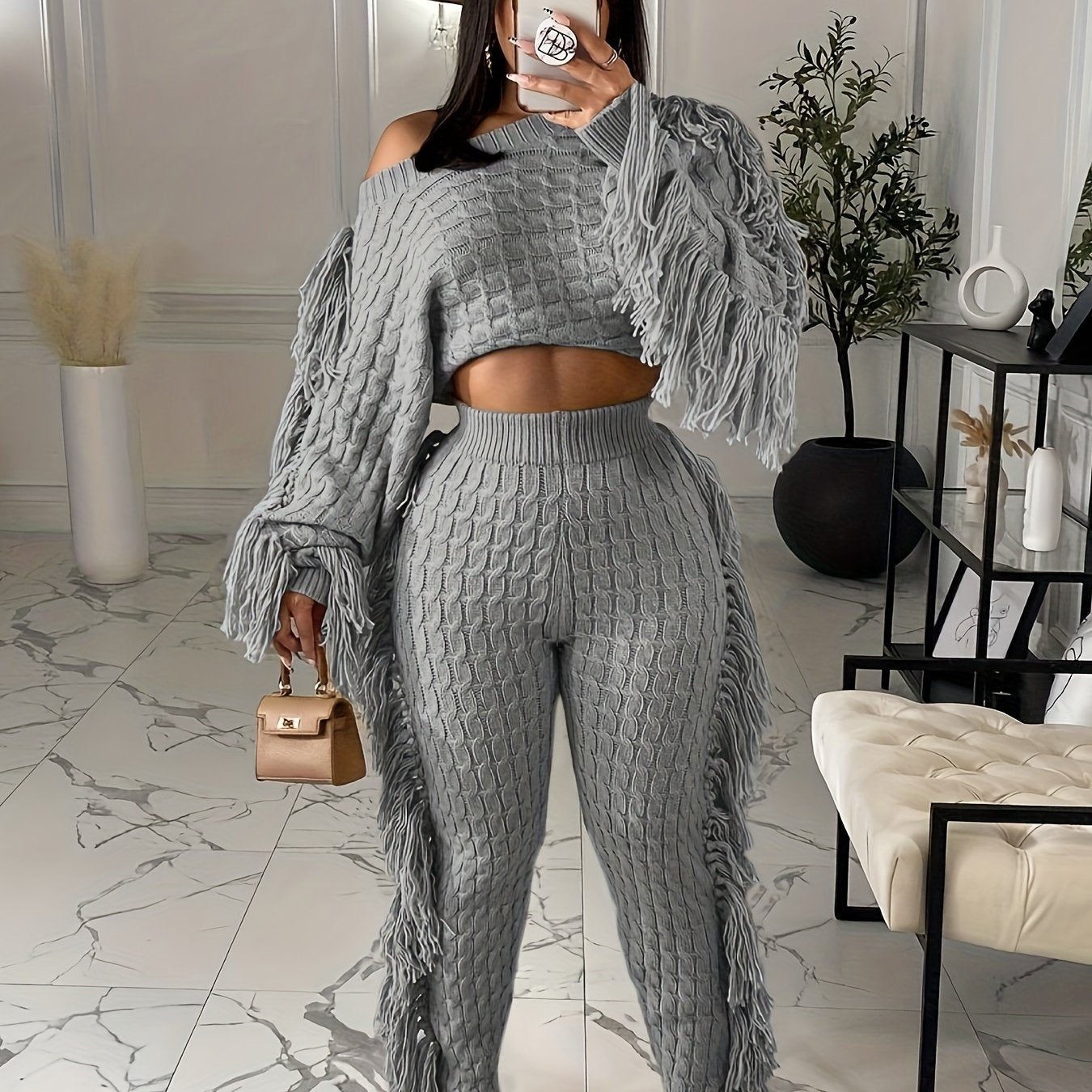 Knit Sweater Lounge Set