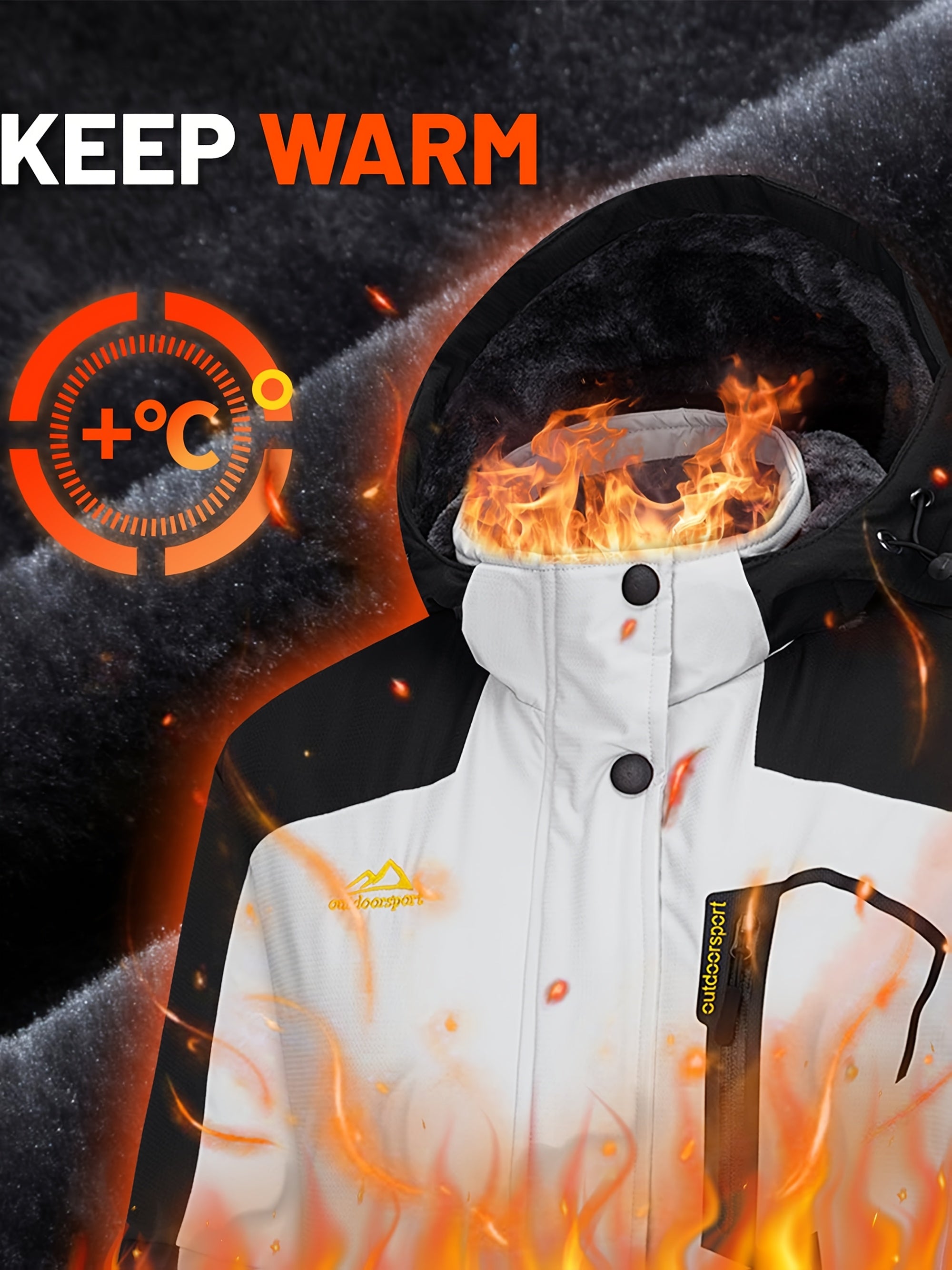 Women’s Windproof Softshell Fleece Winter Jacket