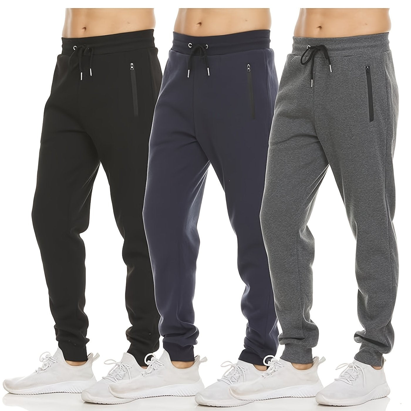 Men’s Fleece Sweatpants – 3-Piece Set