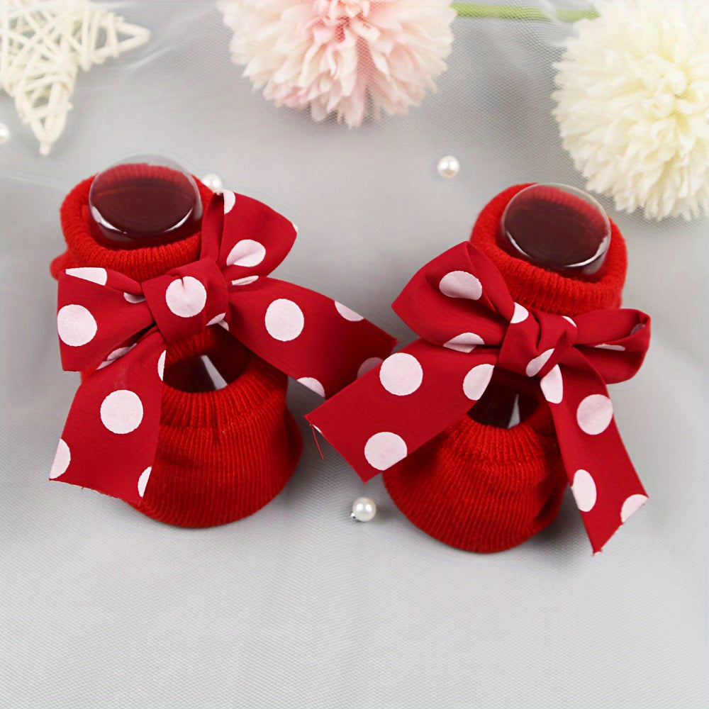 Red Non Slip Baby Socks