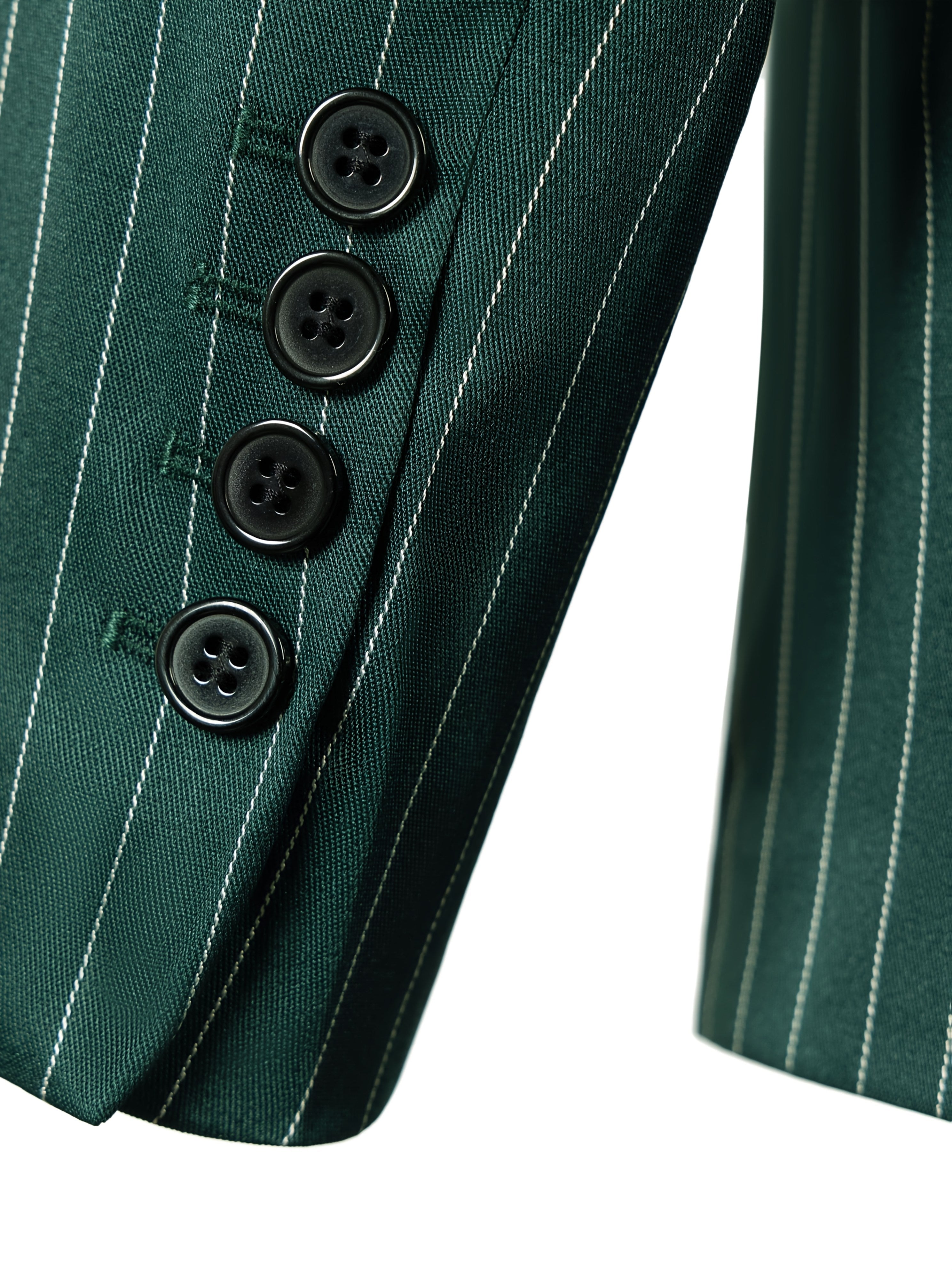 Men’s Three-Piece Vertical Stripe Suit Set