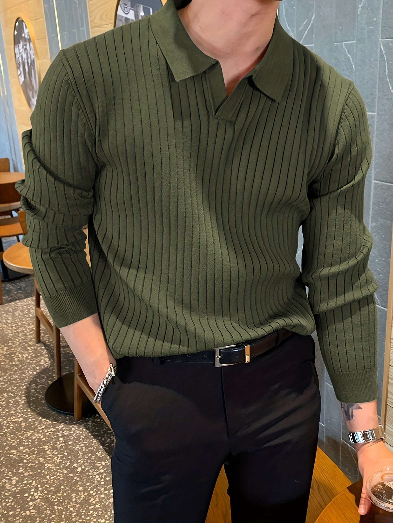 Soft Collar Knit Pullover