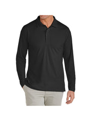 Stretch Pique Long Sleeve Polos