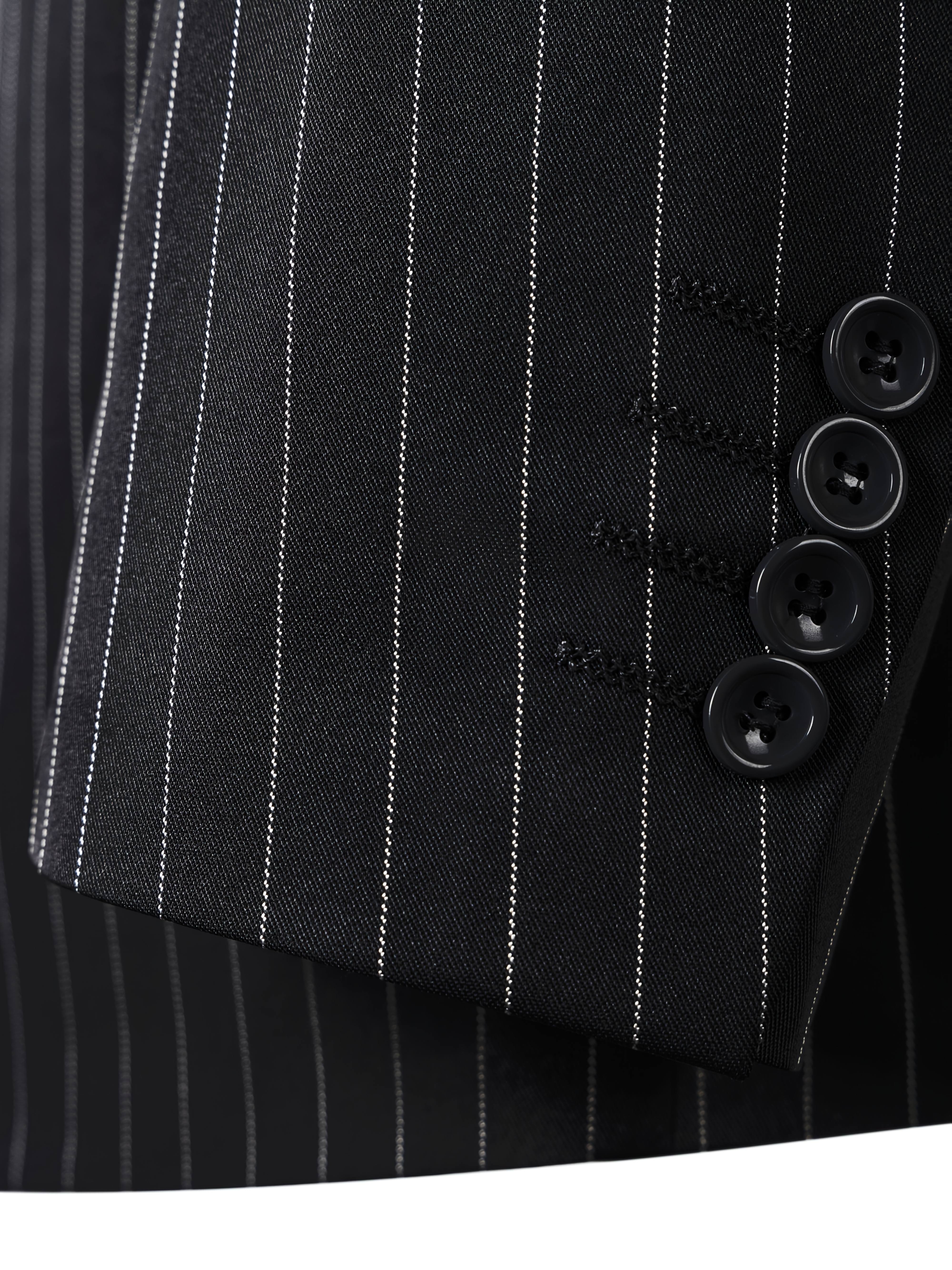 Men’s Three-Piece Vertical Stripe Suit Set