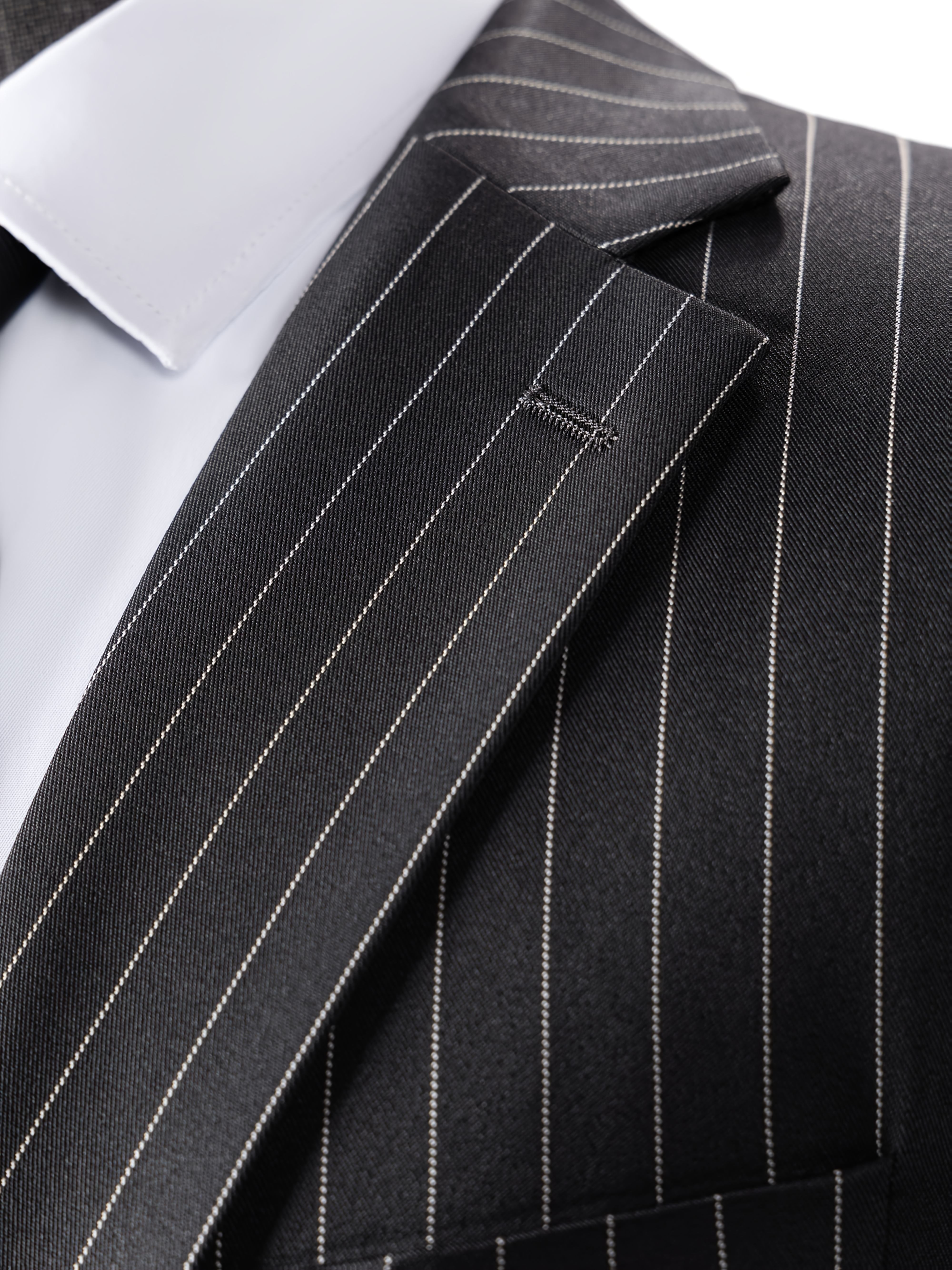 Men’s Three-Piece Vertical Stripe Suit Set