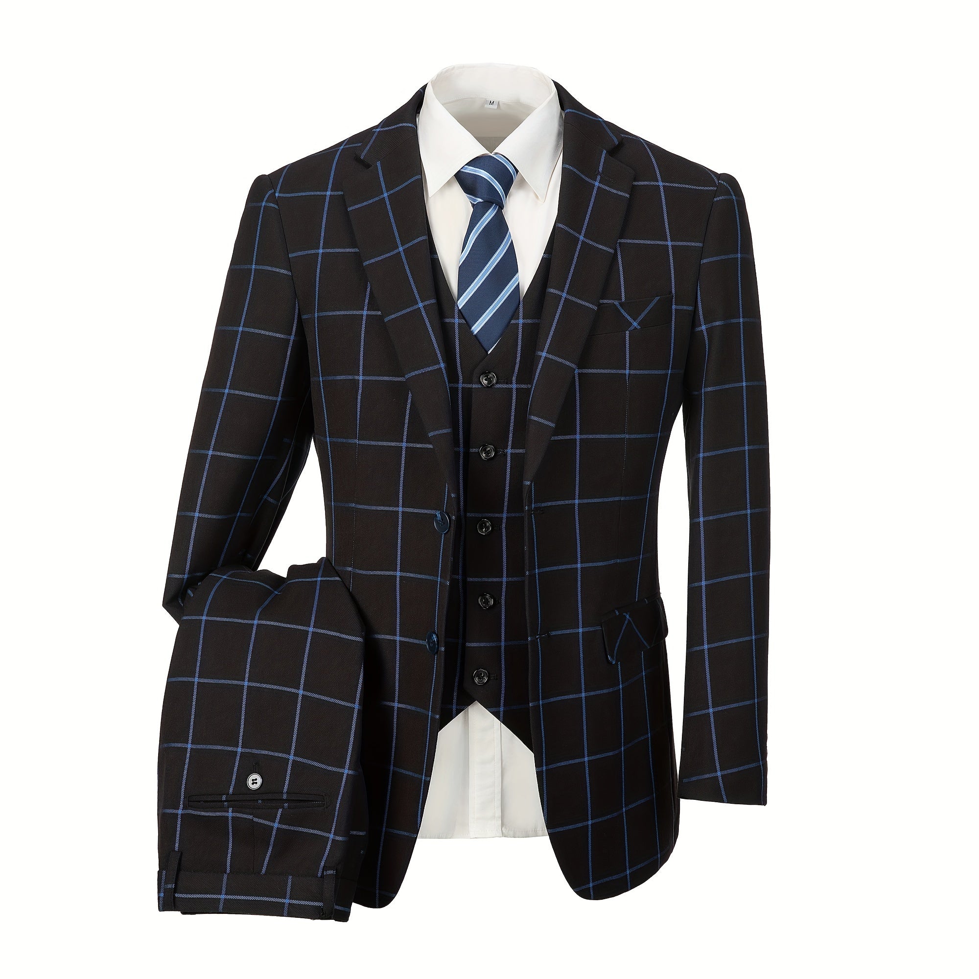 Plaid Double Trio Suit