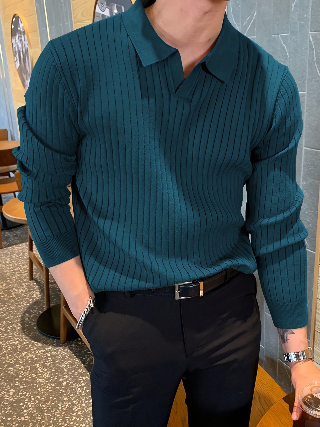 Soft Collar Knit Pullover