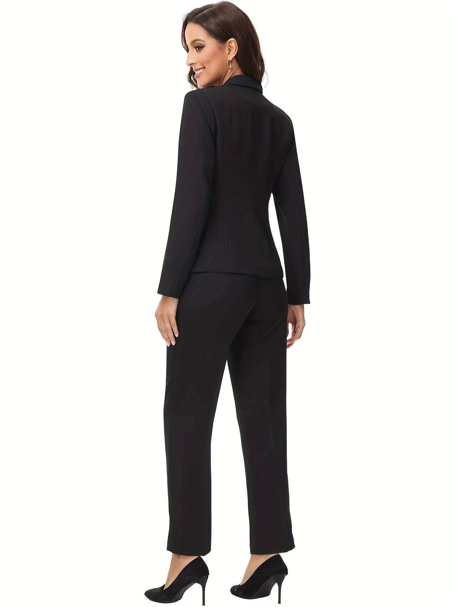 Elegant Plus Size Office Pantsuit