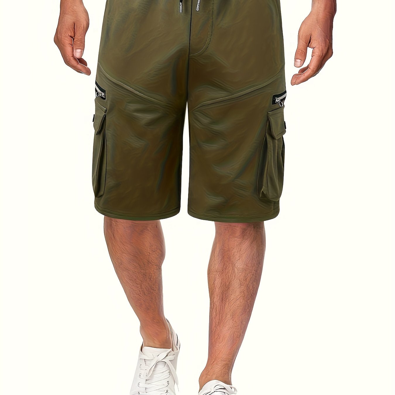 Zip Pocket Cargo Shorts