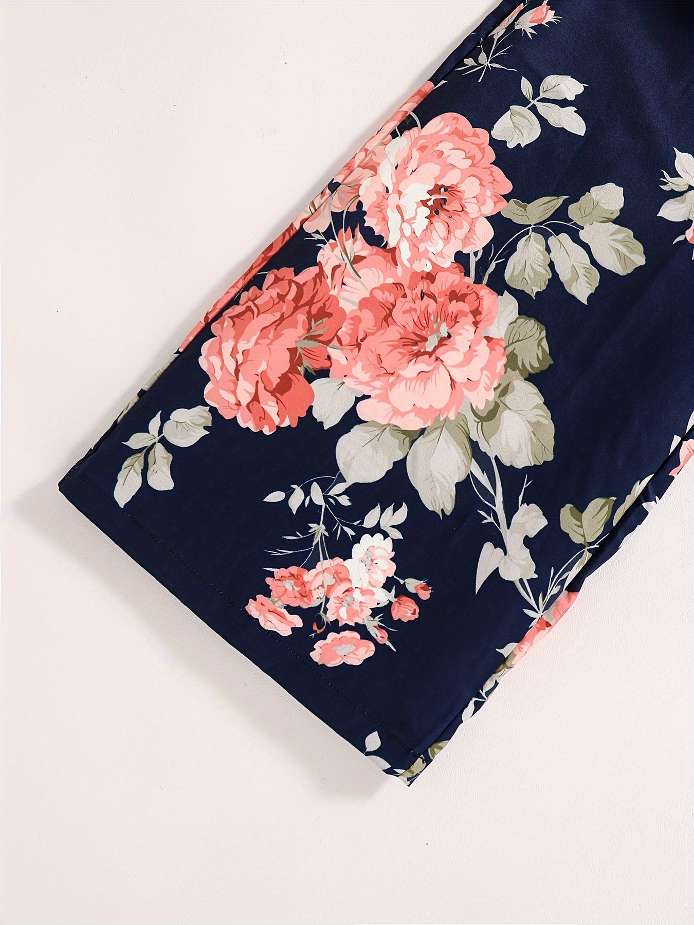 Girls Floral Jumpsuit Outfit Set