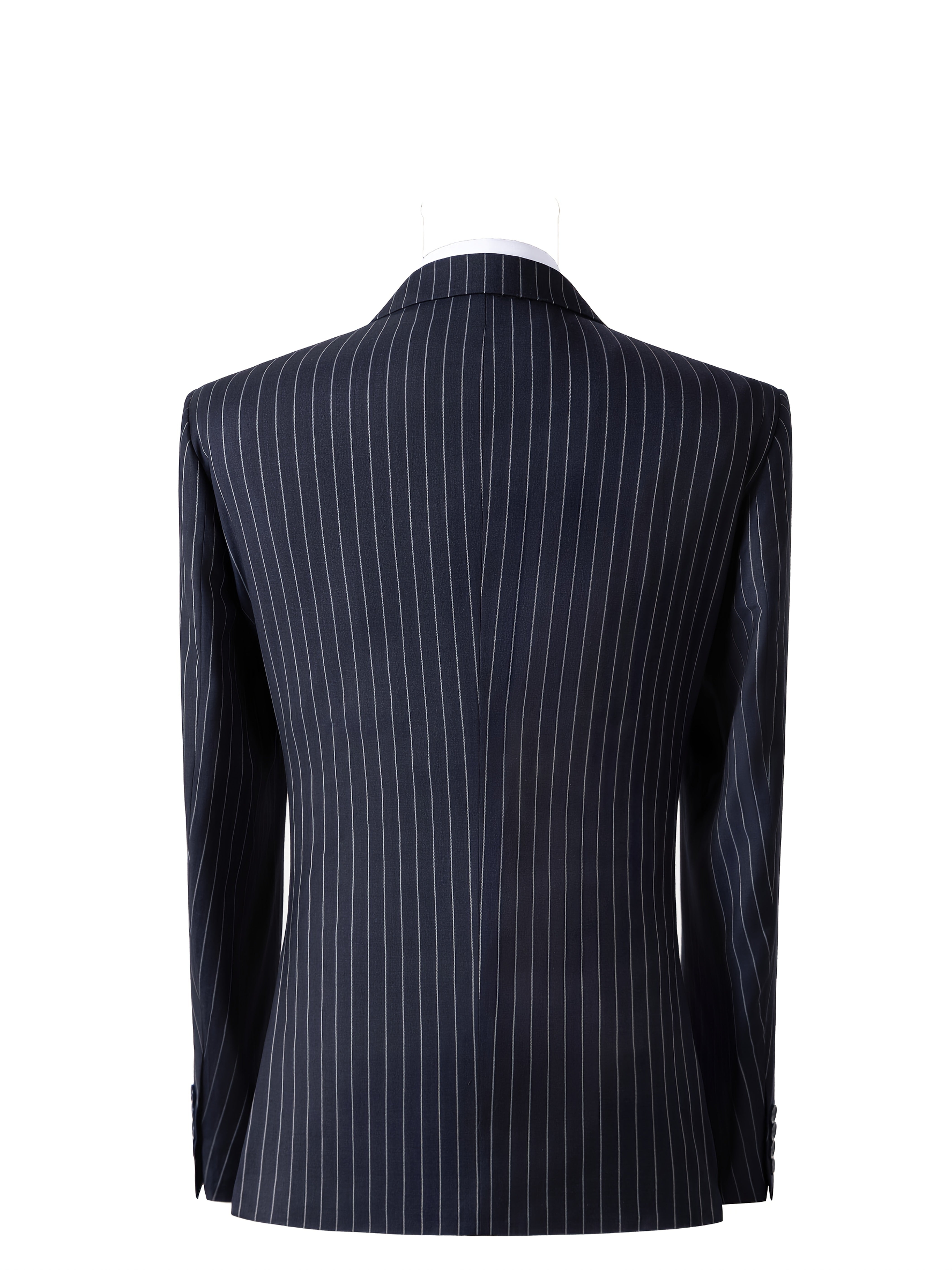 Men’s Three-Piece Vertical Stripe Suit Set